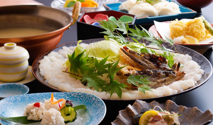 画像：鱧玉フォンデュ